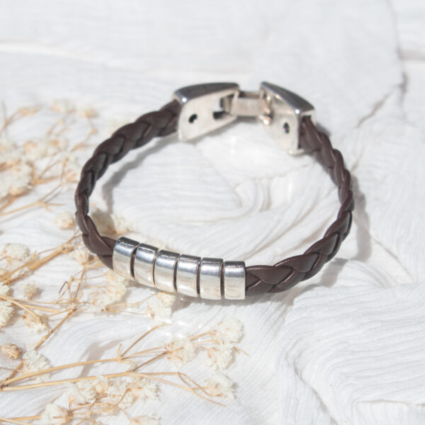 pulsera cuero hombre