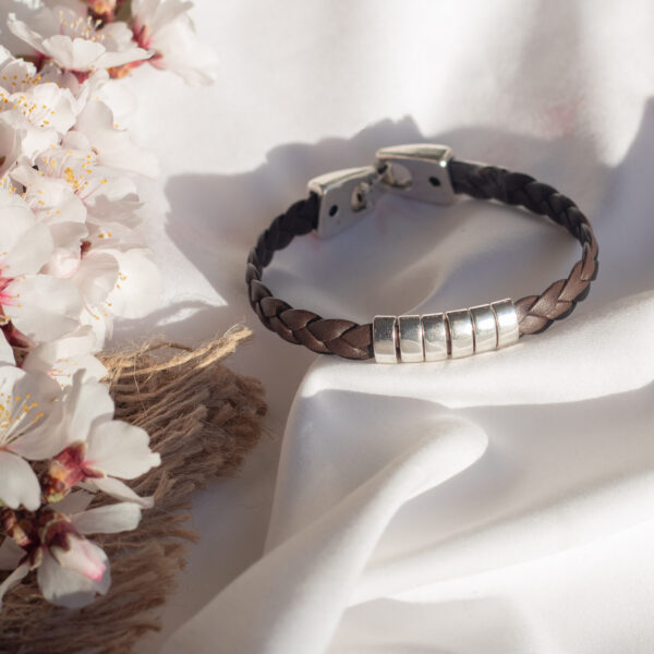 AMICHI - Pulsera de Cuero Hombre