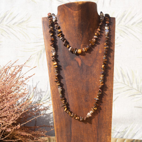 IMG_1411 AMICHI - Collar Largo Piedras Naturales Irregulares