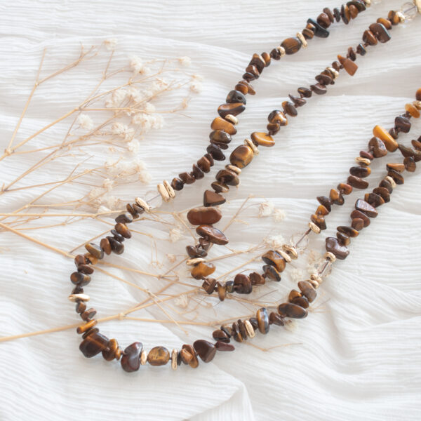 IMG_2052 AMICHI - Collar Largo Piedras Naturales Irregulares