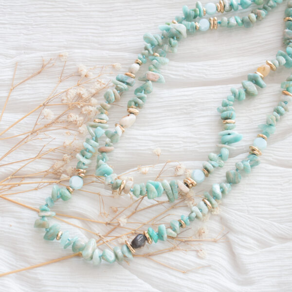 IMG_2055 AMICHI - Collar Largo Piedras Naturales Irregulares