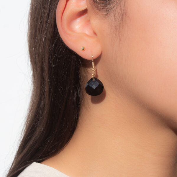 IMG_9349 AMICHI- Pendientes Mujer Piedra Natural con Gancho Chapado en Oro 14K