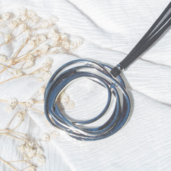 IMG_4964 Colgante Mujer Círculo Espiral Plata Tibetana