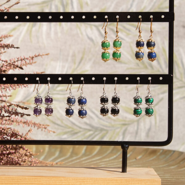 IMG_7290 AMICHI – Pendientes Mujer Piedras Naturales Bohemio Vintage