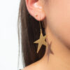 Pendientes Estrella Dorados Acero Inoxidable